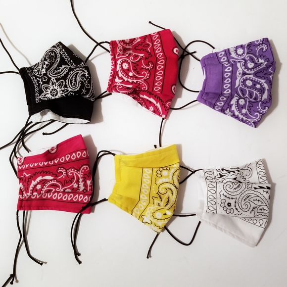 missnis38 Accessories - 3 Pack Cotton Bandana Homemade Facemask